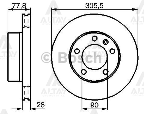 Renault Master Ön Fren Dıskı Iı OEM 7700314064 Renault Master Ön Fren Dıskı Iı OEM 7700314064
